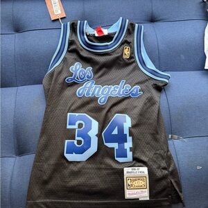 Mitchell & Ness Shaquille O’Neal 1996-97 Los Angeles Hardwood Classics Jersey